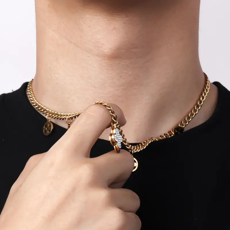 Trinity Flower Cross Necklace