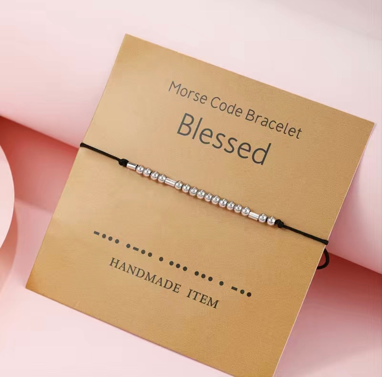 Blessed- Morse code bracelet