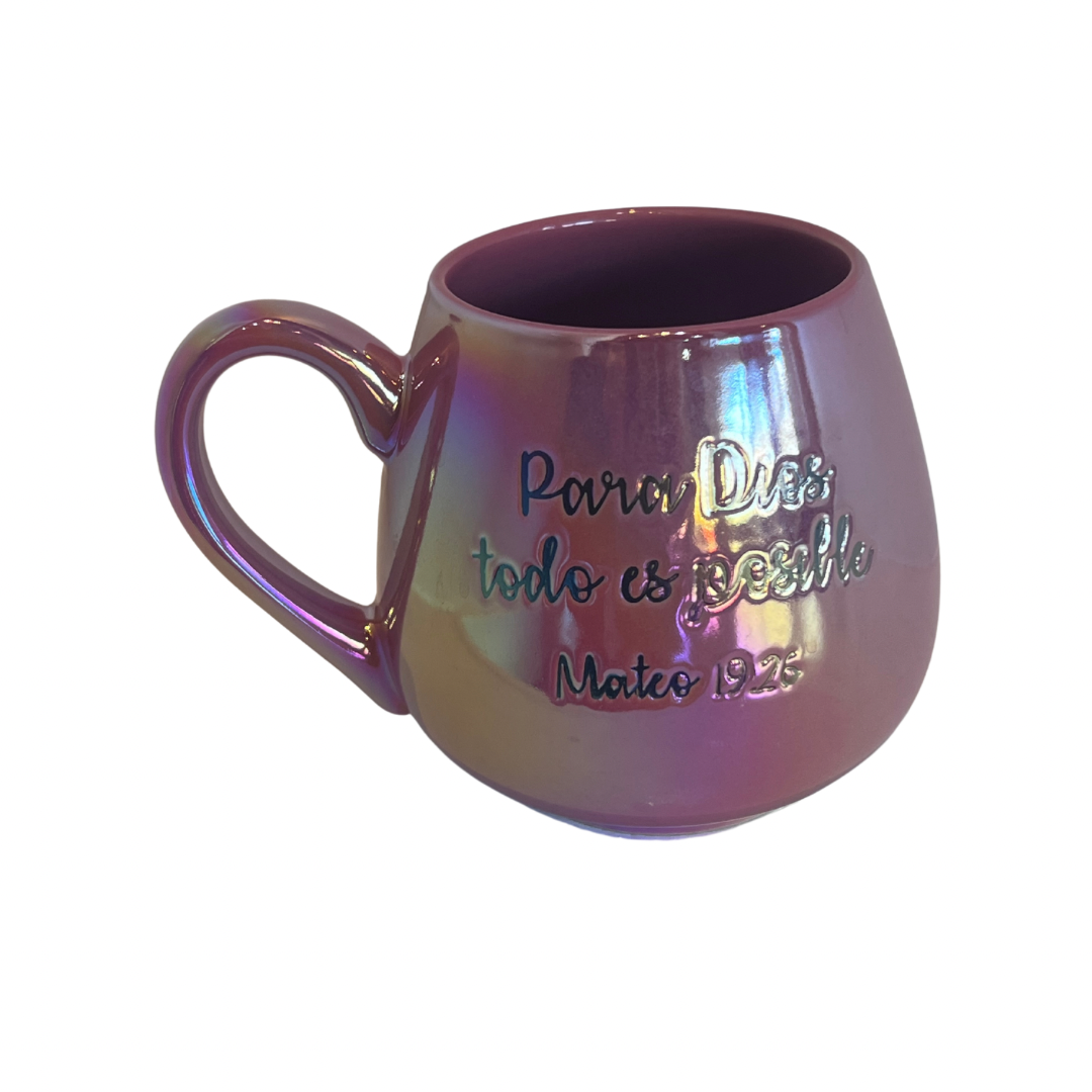 Para Dios todo es possible- irridescent mug