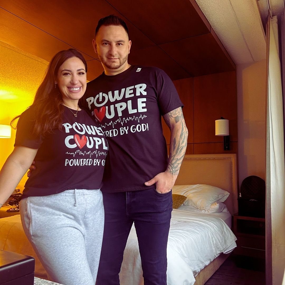 POWER COUPLE- EMPOWERED BY GOD T-SHIRT