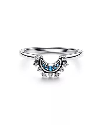 Joel 2:28 - RINGS 925 Sterling Silver Ring Celestial Moon and Sun