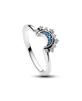 Joel 2:28 - RINGS 925 Sterling Silver Ring Celestial Moon and Sun
