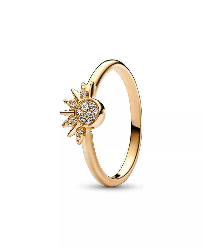 Joel 2:28 - RINGS 925 Sterling Silver Ring Celestial Moon and Sun