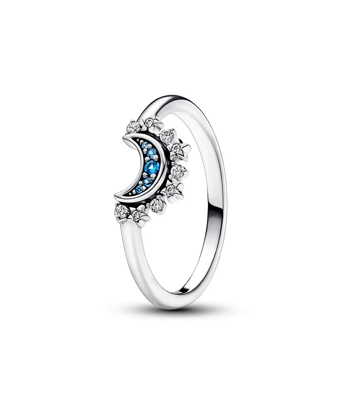 Joel 2:28 - RINGS 925 Sterling Silver Ring Celestial Moon and Sun