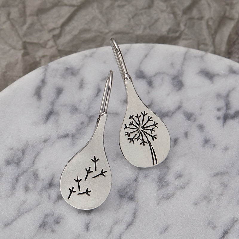 Pendientes de diente de león simples a la moda, pendientes colgantes de aleación con personalidad de compromiso de boda para mujer, joyería para mujer, regalos
