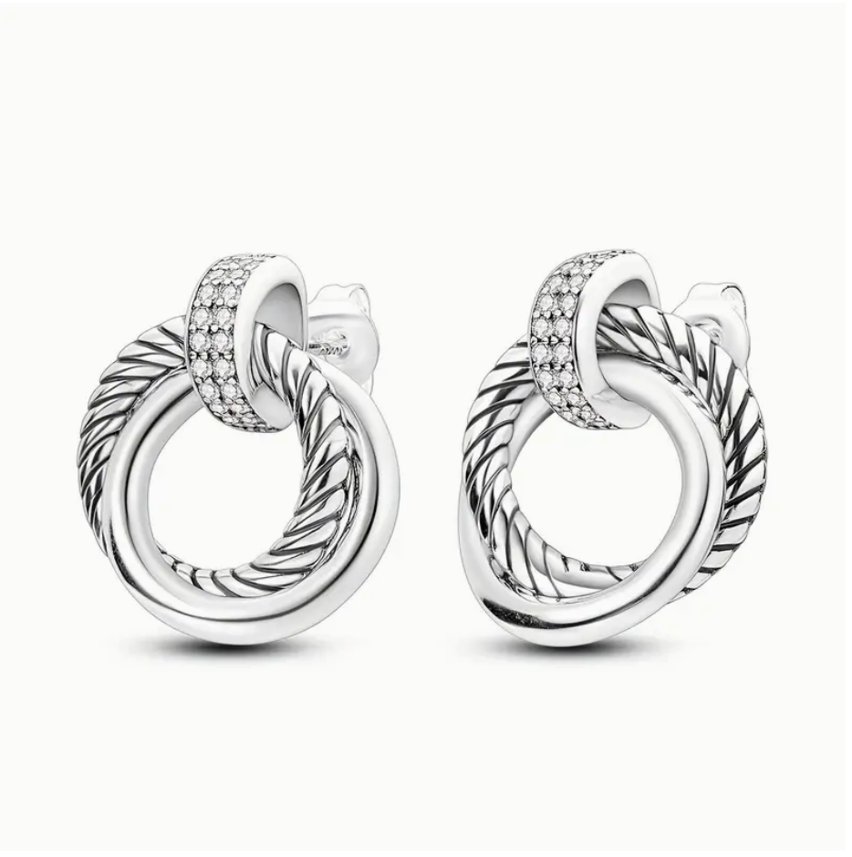 Pendientes de oro de 24K de moda minimalista con aguja de plata de ley 925, pendientes de aro de plata fina de lujo 2022 para mujer, joyería de tendencia
